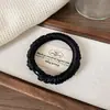 Novo Elástico de Cabelo de Alta Qualidade para Intestino Delgado Feito à Mão Corda de Cabelo Simples Elástico de Cabelo Elegante de Cor Sólida Versátil Elástico de Rabo de Cavalo Plissado