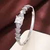 Pulsera de Mujer de Moda Europea y Americana de Lujo Exquisita Micro-Incustrada con Circonita, Pulsera de Circonita Grande, Joyería