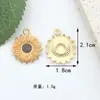 Accesorios para Joyería DIY Transfronterizos Estilo Pastoral Abejita Girasol Panal Mielera Aleación Colgante de Goteo de Aceite Llavero
