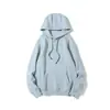 Sudadera con capucha de terciopelo de peso pesado de 380 g para otoño e invierno, multicolor, color liso, simple, gruesa por dentro, sudadera deportiva para hombre y mujer