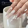 Rhinestones Octagonales K9 Premium para Uñas con Diseño de Rosa del Milenio, Populares Lujosos Brillantes Multifacéticos de Cristal con Base Puntiaguda para Uñas