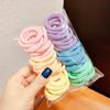 Banda de goma desechable para mujer, ensanchada y gruesa, negra, para el pelo de niños, cuerda de alta elasticidad