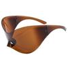 Gafas de sol geniales retrofuturistas de hip hop europeo y americano, gafas de sol deportivas punk