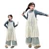 Conjunto para Niñas 2025 Nuevo Vestido Infantil Jeans Top Tres Piezas Versátil Estilo Coreano Ropa Infantil Casual Versátil