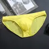 Ropa interior de seda de hielo directa de fábrica para hombre, tangas transparentes de tiro bajo, una pieza sexy, ultra delgada, transpirable para verano, comercio exterior