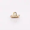 Fs Hebilla Cuadrada Diamante Botones Metálicos Botones para Camisa Botones para Tejido de Suéter Hebilla de Botón Botón Dorado