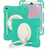 Funda Protectora para iPad de Silicona Anticaídas 9ª Generación 10.2 pulgadas Funda para Tableta Apple Bolso Infantil con Soporte Horizontal y Vertical Colorido