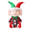 Novo Enfeite de Boneca Elfo Decoração de Boneca de Tecido de Natal Elfo com Pernas Caídas Fantasia Pequeno Brinquedo