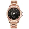 Novo Relógio de Casal Três Olhos Não Mecânico Relógio Masculino Feminino Simples Pulseira de Aço Relógio Masculino e Feminino Lote de Relógios