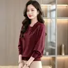 Camisa de Outono Atacado Feminina Solta Estilosa Redutora de Idade Emagrecedora Versátil Temperamento