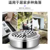 Soporte Ignífugo para Espirales de Mosquitos para Uso Doméstico, Bandeja de Acero Inoxidable para Espirales de Mosquitos con Tapa, Caja Repelente de Mosquitos, Bandeja Creativa Atrapacezas, Quemador de Espirales de Mosquitos