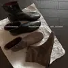 Botas delgadas de piel plena flor súper suaves, modelo otoño 2026, zapatos de mujer de alta calidad, botines de piel pura extremadamente cómodos, botas de tacón plano
