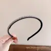 Diadema de estilo de cabello para la frente de caña alta 2026, versátil con dientes para un agarre antideslizante, diadema para lavarse la cara, colección de accesorios para el cabello para mujeres