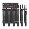 Set de Brochas de Maquillaje de 18 Piezas en Stock Transfronterizo, Brocha para Base, Brocha para Contorno de Cerdas Suaves, Brocha para Corrector, Brocha para Sombras de Ojos con Bolsa para Brochas