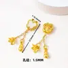 Colgante de calabaza con borla dorada chapada en cobre, pulsera DIY, collar, joyería, accesorios, accesorios para horquilla estilo chino cheongsam