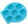 Transfronteiriço em estoque Molde de silicone de Halloween de osso fantasma para bolo, molde de treliça de gelo, para assar, gelatina, pudim, sabão