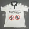 Europeu e Americano 2026 Comércio Exterior Y2K Retro Punk Americano Manga Curta Estampado Camisa Polo T-shirt High Street Casual Wear Ootd