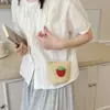 Bolsa Tejida de Paja Dulce y Estilo Bosque 2026 Verano Nuevo Fresco Bolsa Tejida de Paja Cruzada Pequeña Mini Billetera