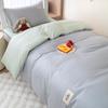 Juego de Tres Piezas de Algodón Puro para Cama Individual de Dormitorio de Estudiante Funda de Edredón Simple Sábanas Sábanas Ajustables Juego de Cama de Cuatro Piezas