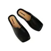 Nuevas Sandalias Baotou de Verano para Mujer, Cómodas de Color Sólido, Casuales para el Día a Día, de Tacón Bajo, Slip-Ons y Medias Zapatillas para Mujer, Transfronterizo