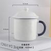 Taza vintage de cerámica para el hogar, taza de agua para hombres y mujeres, taza de esmalte de imitación con personalidad para oficina, impresión directa de fábrica, imagen