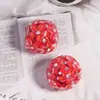 Flor de Marguerita Pequeña Redonda de Arcilla Suave para Transmisión en Vivo, Cuentas con Agujero Recto, Llavero para Teléfono Móvil, Collar, Accesorios de Joyería