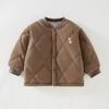 Ropa de Algodón para Bebé Cachemir Seda Otoño e Invierno Forrada de Felpa Engrosada Cortavientos y Cálida Ropa para Bebés Camisetas de Algodón para Hombre y Mujer