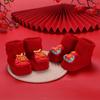 Calcetines Rojos para Bebé para Niños y Niñas de Media Caña Calcetines de Algodón de Muñeca Año Nuevo Año Año a Calcetines de Piso Gruesos de Otoño e Invierno