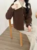 Cárdigan de Punto Doble Cara de Lana con Cuello Desmontable Estilo Europeo 2026 Otoño/Invierno Nuevo Elegante Abrigo Suéter Inspirado en Chanel para Mujer