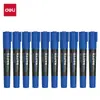Deli 6881 Marcador Negro Punta Grande Bolígrafo de Contorno Bolígrafo Base Aceite Azul Rojo Codificación de Mensajería Dibujo Infantil