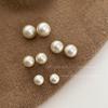 Pendientes de Perlas Swarovski Ligeros de Lujo y Sencillos, Pendientes de Moda y Elegantes con un Toque de Alta Gama, Pinzas para Orejas Tipo Bobina de Mosquito para Mujeres Sin Perforaciones