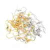 Ganchos para Orejas de Plata de Ley 925 15mm Hallazgos de Joyería para Pendientes DIY Materiales Ganchos para Orejas Electrochapados con Resorte Venta al por Mayor 20mm