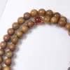 Seda Dourada Nan Sândalo Multi-Círculos Estilo Antigo Multi-Círculos Franja Pulseiras de Contas Masculinas e Femininas Novo Estilo Chinês Contas de Rosário