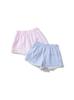2025 Verano Estilo Francés Femenino Rosa Rayado Shorts para Mujer con Ribete de Encaje Pantalones de Pierna Ancha Deseo Puro Sexy