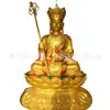Estatua de Ksitigarbha Bodhisattva de Cobre Puro Pintado en Oro Talla de Bronce de Ksitigarbha 1.86m Estatua de Buda de Cobre para Templo Adornos