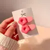 Pasador Rosa Dopamina Niña Lindo Clip Bb Tocado Y2K Clip Lateral Clip para Flequillo Bebé Accesorios para el Cabello de Niños