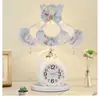 Dormitorio Estilo Europeo Cálido Romántico Habitación de Boda Regalo de Boda de Princesa Lámpara de Mesita de Noche Creativa Regulable con Control Remoto LED