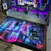 Alfombra Ciudad Cyberpunk Hogar Sala de Estar Alfombra Completa Habitación de Competición Eléctrica Alfombra Decorativa Amazon Punto al por Mayor
