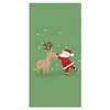 2026 Nova Cortina de Porta Banner de Natal Decoração de Fundo para Fotos ao Ar Livre com Papai Noel e Filhote