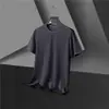 Camiseta Masculina de Manga Curta Verão Waffle Solta Manga Curta Top Meninos Camiseta Trendy Casual Malha Respirável