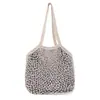 Bolsa de Ombro Única com Bolinhas de Cereja Fresca de Verão Estilo Casual de Férias Bolsa de Praia de Rede Bolsa Tote Usável dos Dois Lados