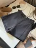 Pantalones Cortos de Traje de Mezcla de Lana Grises para Mujer Moda Otoño Invierno Versátil Temperamento Cintura Alta Adelgazantes Casuales de Pierna Ancha con Cinturón