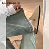 Jeans Retro de Pierna Ancha para Mujer, Estilo Nuevo Versátil de Moda para Verano, Cintura Alta, Diseño Adelgazante, Pantalones Rectos Sueltos y con Caída