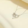 Collar Banyan Tree S925 de plata con 26 letras en inglés Love Rose, cadena de clavícula ligera y lujosa para mujer, regalo para el Día de la Madre