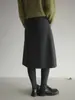 Falda Midi de Línea A de Cintura Alta Estilo Coreano Otoño/Invierno 2025 Evertrue para Mujer 93678