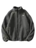Otoño e Invierno 2025 Tendencia Nacional Polar de Algodón Ropa Exterior Holgada Estilo Bf Tops para Hombres y Mujeres Ropa de Pareja Chaqueta de Cuello Alto Ropa Exterior de Algodón Engrosada