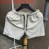 Pantalones Trimestrales Pantalones de Playa de Verano para Hombre Estilo Coreano Pantalones Triples Shorts de Secado Rápido Color Caramelo Sueltos Delgados Modernos Shorts Deportivos
