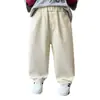 Pantalones Casuales de Primavera y Otoño para Niños Estilo Nuevo 2026 Ropa Guapa para Niños Pequeños y Medianos Pantalones de Pierna Recta Pantalones Largos de Algodón para Niños