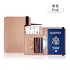 Bolsa de passaporte temu transfronteiriça multiuso couro pu porta-passaporte amarração elástica capa de passaporte reforçada capa protetora