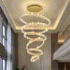 Lámpara de araña de cristal de lujo para villas dúplex y salas de estar, lámpara de araña de alta gama y elegante para hoteles y clubes, lámpara de araña de hierro para espacios de techos altos